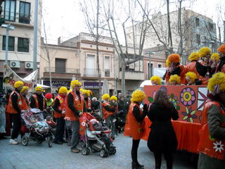 Celebraci de la rua de Carnestoltes de l'AMPA de l'escola Gimbeb de Gav Mar (13 febrer 2010)